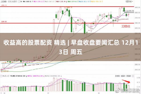 收益高的股票配资 精选 | 早盘收盘要闻汇总 12月13日 周五