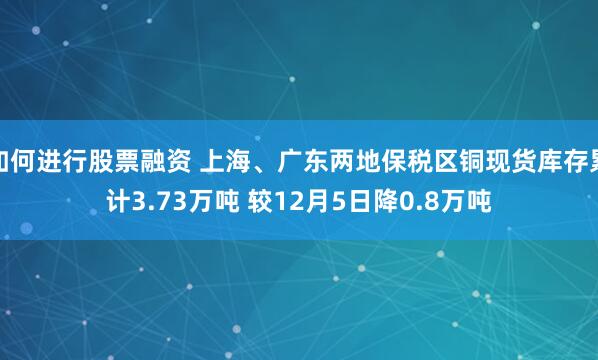 如何进行股票融资 上海、广东两地保税区铜现货库存累计3.73万吨 较12月5日降0.8万吨