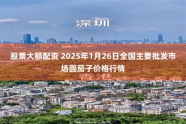 股票大额配资 2025年1月26日全国主要批发市场圆茄子价格行情